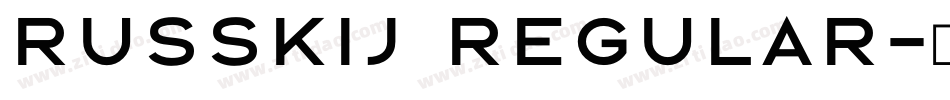 Russkij Regular字体转换